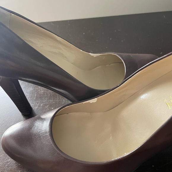 Lauren Ralph Lauren Zabrina Leather Pumps 3.5" Heels Chocolate Brown Size 6.5 B - Picture 11 of 11